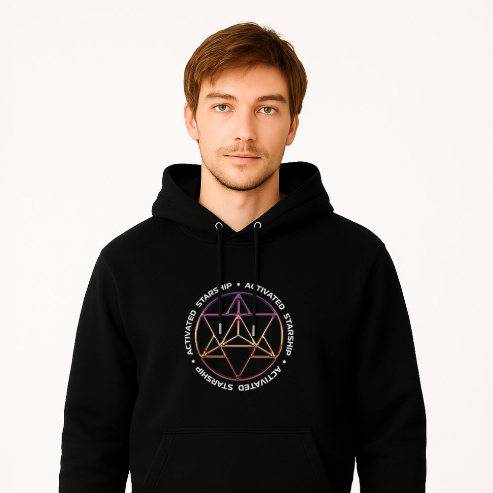 Merkaba Activated Starship Hoodie 100% Organic Cotton