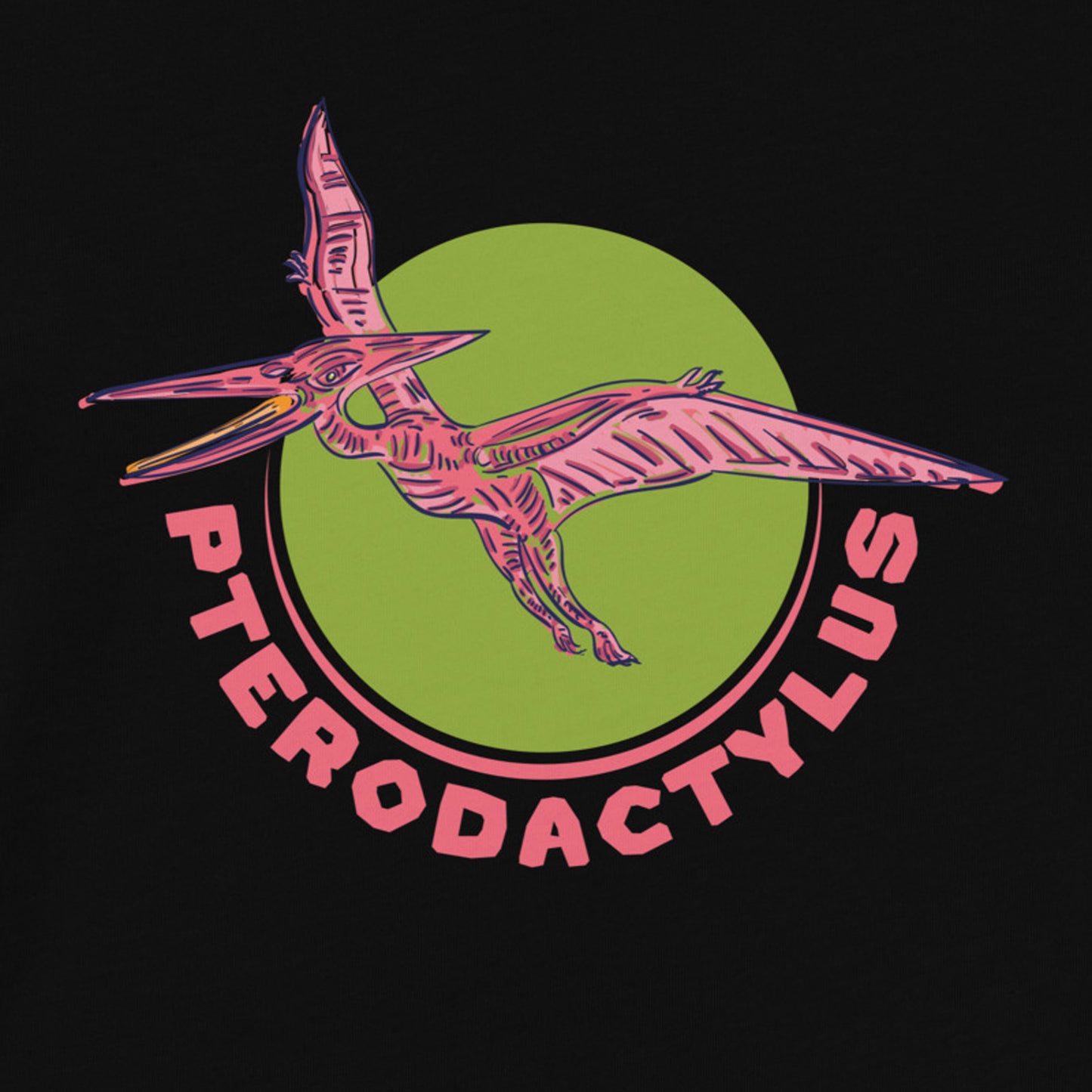Pterodactylus Dino’s Kids T-Shirt 100% Organic Cotton - “Know Your Dinosaurs” Collection