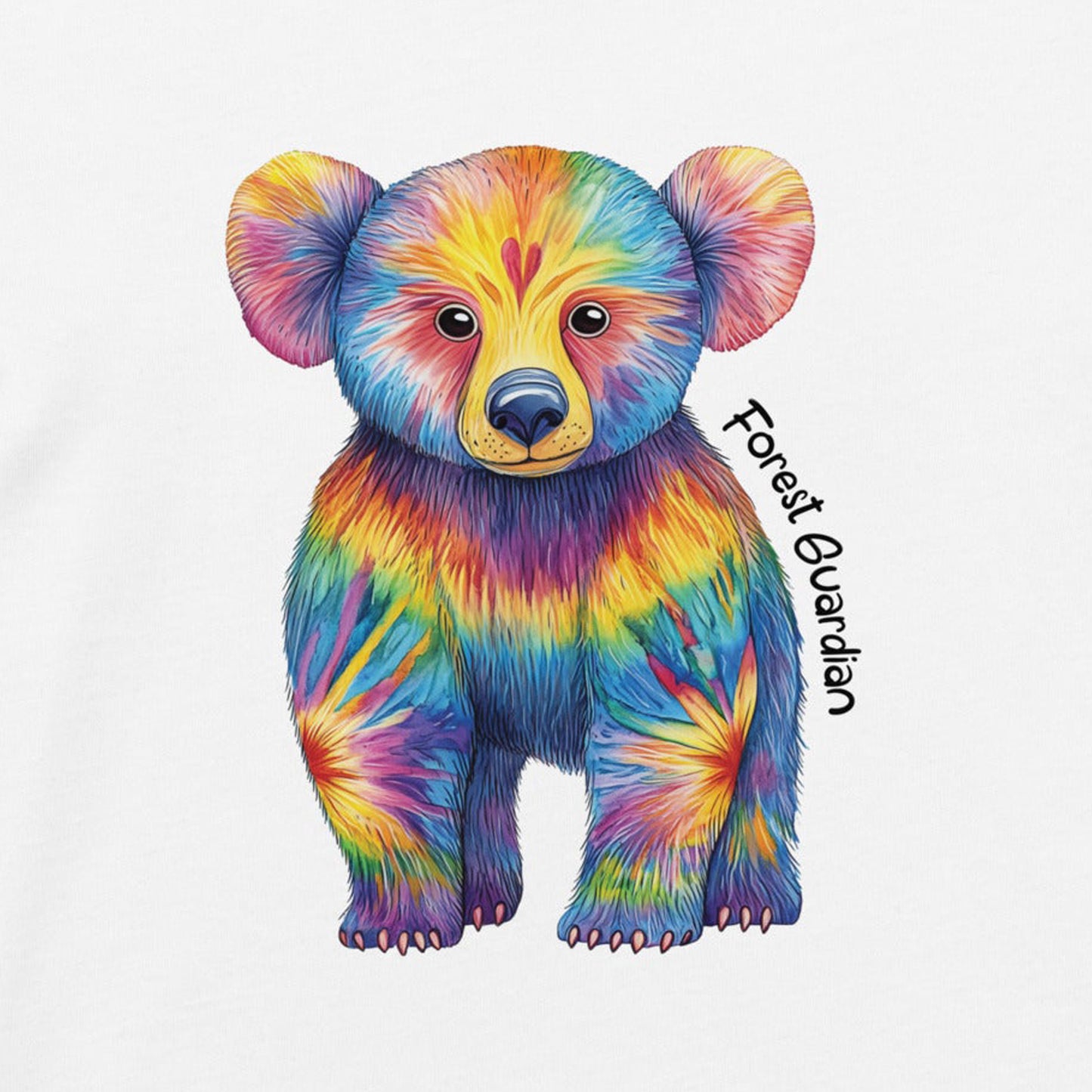 Bear Organic Cotton Baby Bodysuit Forest Guardian