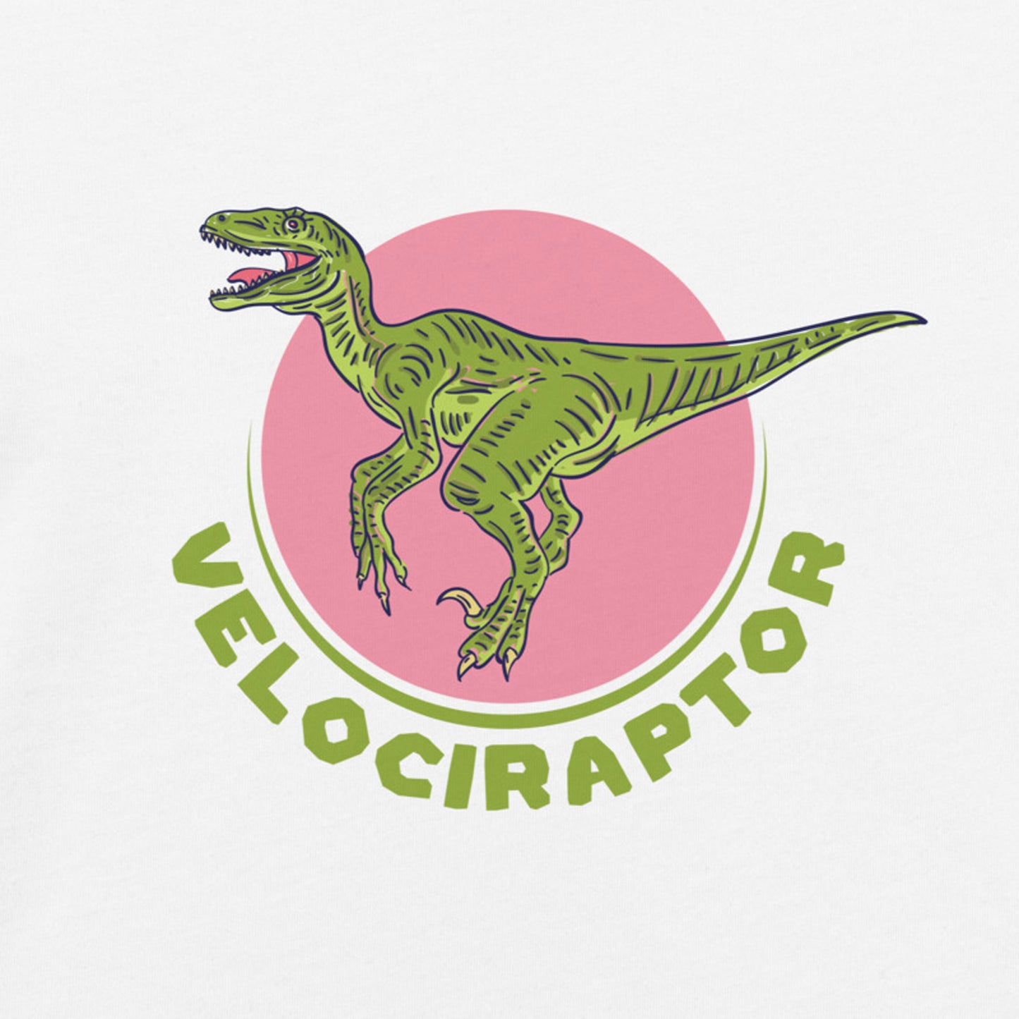 Velociraptor Dino Kids T-Shirt 100% Organic Cotton - “Know Your Dinosaurs” Collection