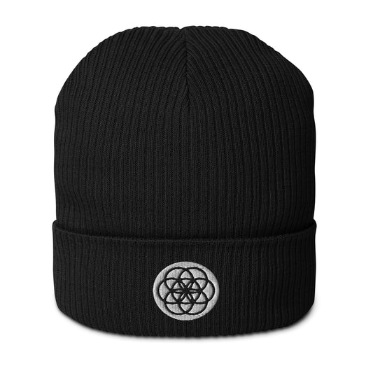 The Seed of Life beanie in Midnight Black is made from 100% organic cotton and it’s the perfect cozy addition to your energetically elevated wardrobe. The seed of life is an ancient and meaningful sacred geometry symbol that Whether you're stargazing or navigating the urban jungle, let this beanie remind you of your place in the cosmic tapestry.