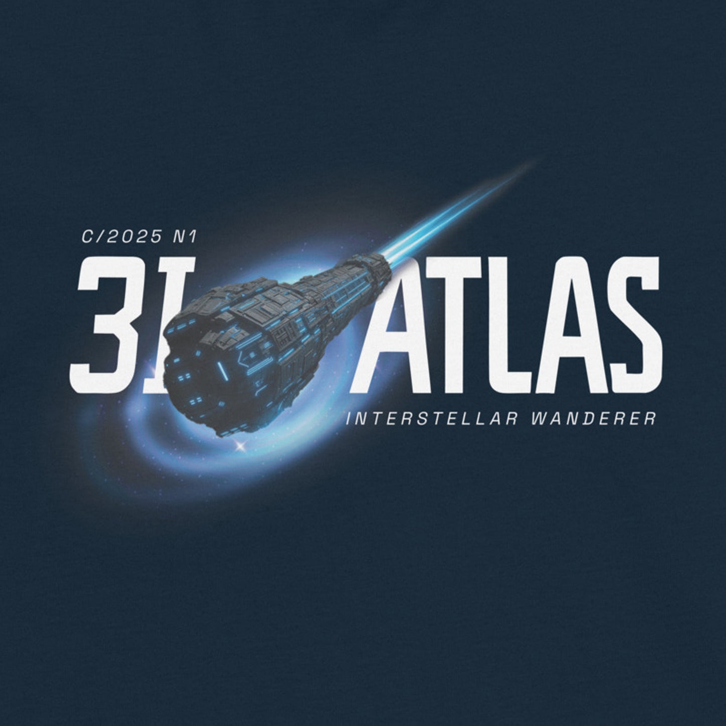 3I/ATLAS Interstellar Wanderer Galactic T-Shirt 100% Organic Cotton