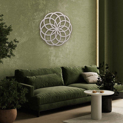 Lotus Of Life Metal Wall Art