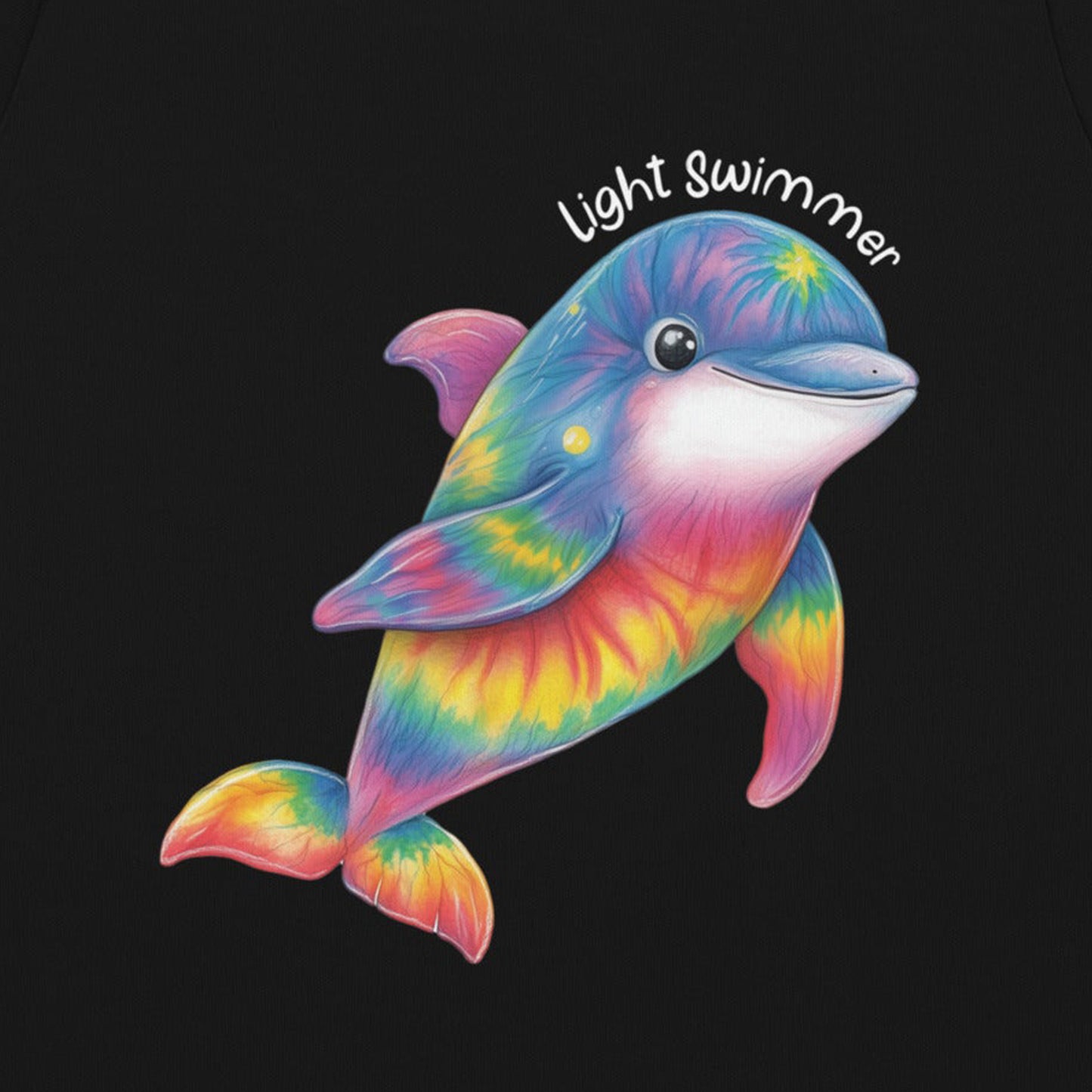 Dolphin Organic Cotton Baby Bodysuit Light Swimmer