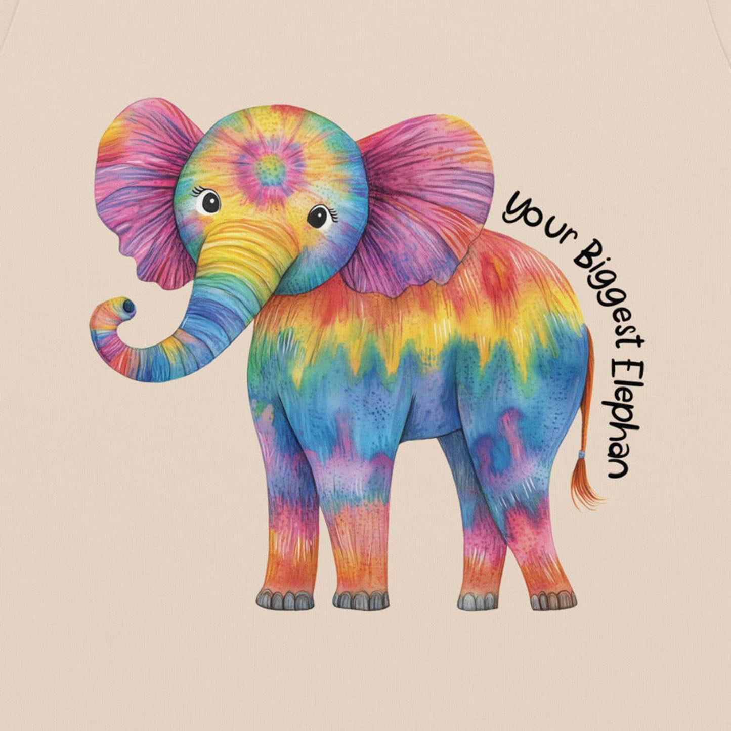 Elephant Organic Cotton Baby Bodysuit You’re Biggest Elephan