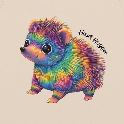 Hedgehog Organic Cotton Baby Bodysuit Heart Hugger