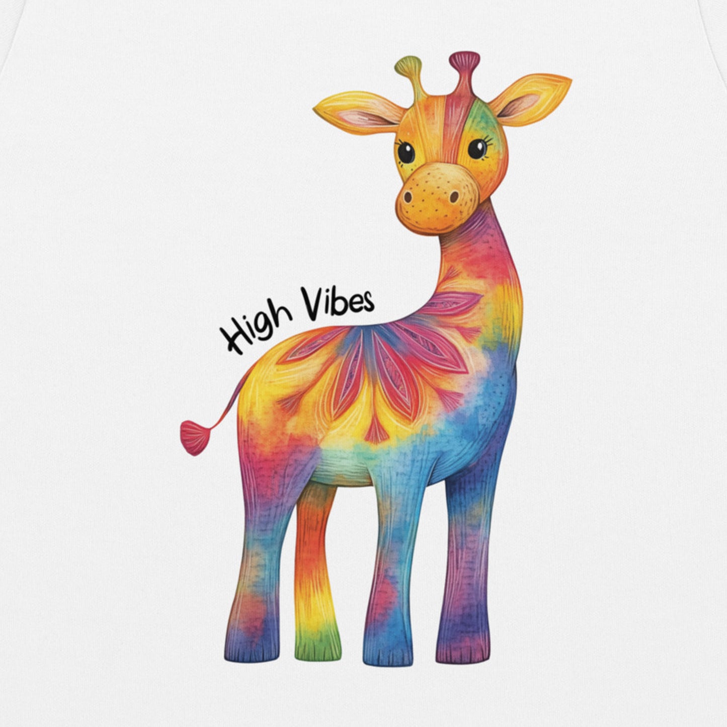 Giraffe Organic Cotton Baby Bodysuit High Vibes