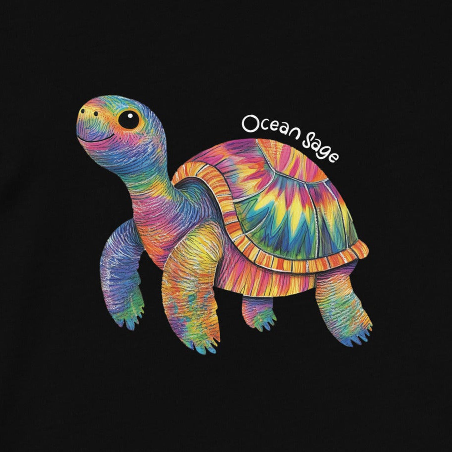 Turtle Organic Cotton Kid T-Shirt Ocean Sage