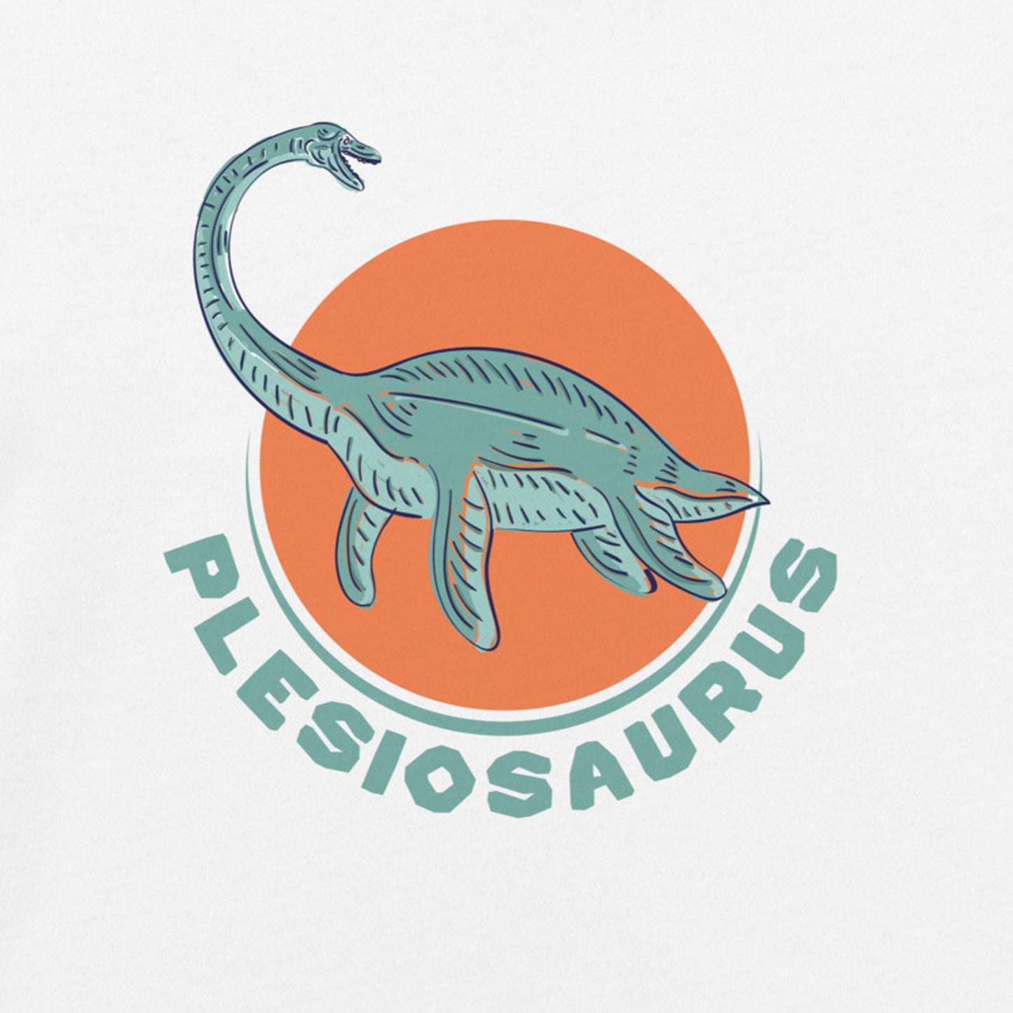Plesiosaurus Dinosaur Kid’s T-Shirt 100% Organic Cotton - “Know Your Dinosaurs” Collection