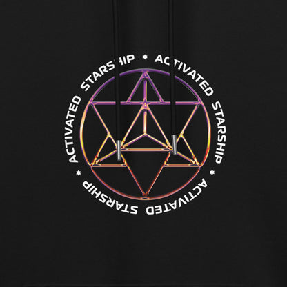 Merkaba Activated Starship Hoodie 100% Organic Cotton