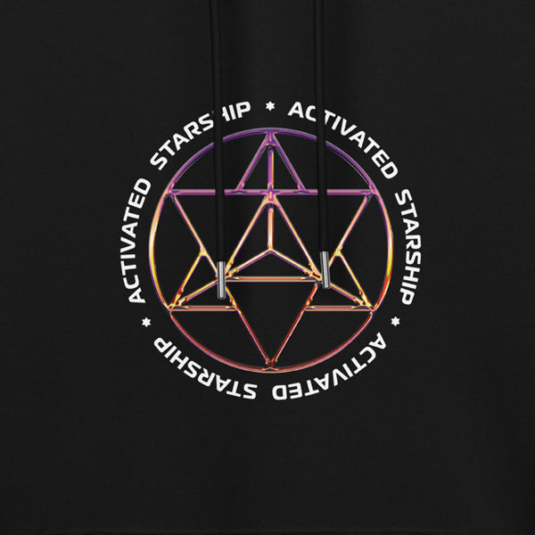 Merkaba Activated Starship Hoodie 100% Organic Cotton