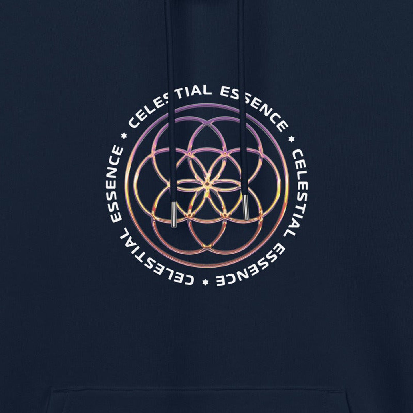 Seed Of Life Celestial Essence Hoodie 100% Organic Cotton