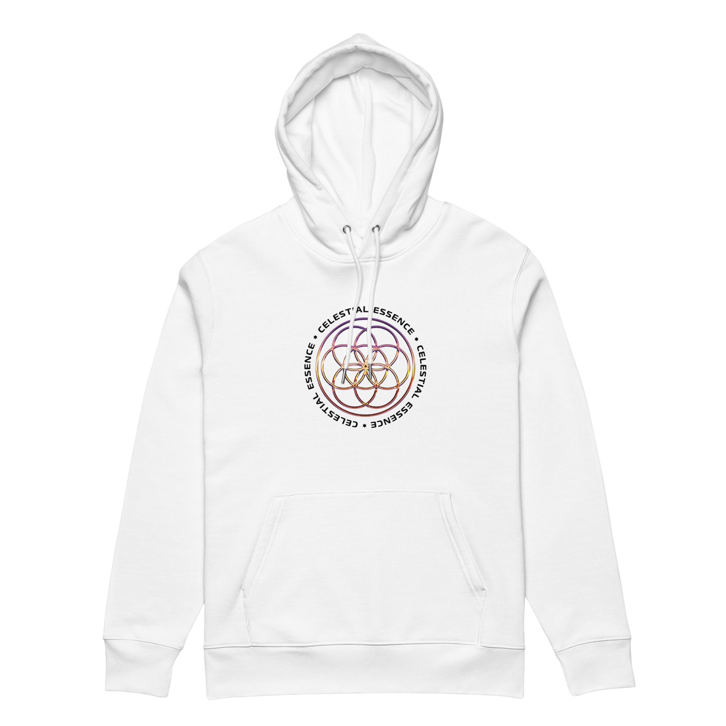 Celestial Essence Seed Of Life Hoodie 100% Organic Cotton