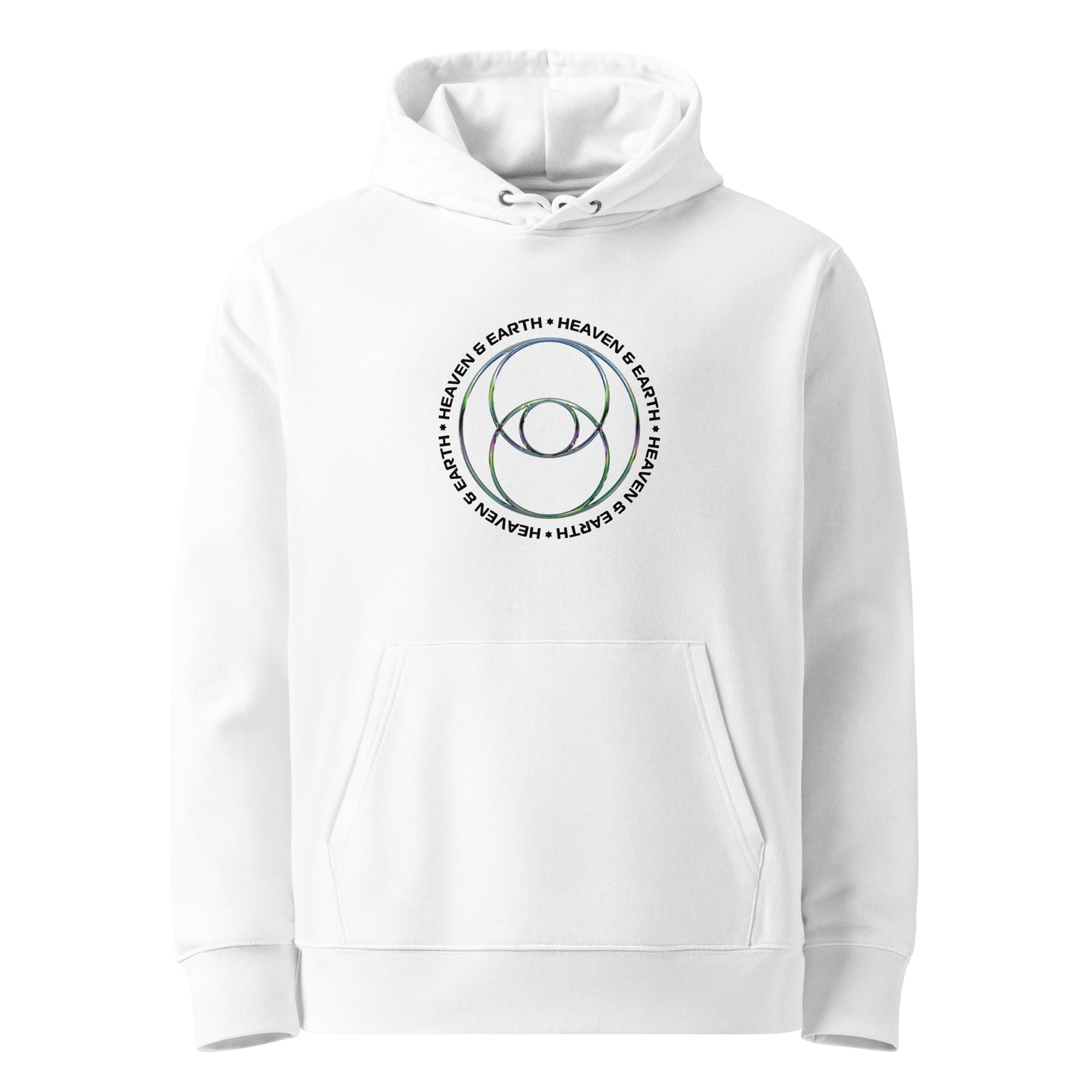 Heaven & Earth Vesica Piscis Hoodie 100% Organic Cotton