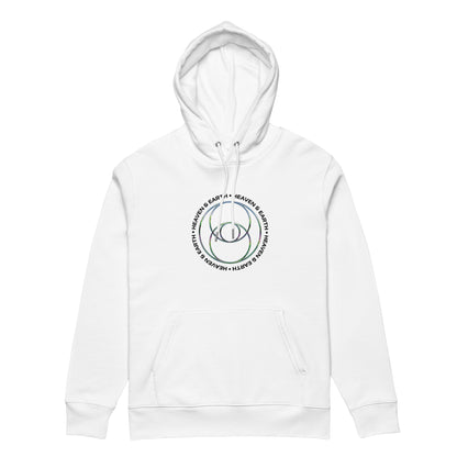 Heaven & Earth Vesica Piscis Hoodie 100% Organic Cotton