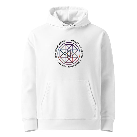 Tesseract Spacetime Portal Hoodie 100% Organic Cotton