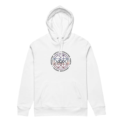 Spacetime Portal Tesseract Hoodie 100% Organic Cotton