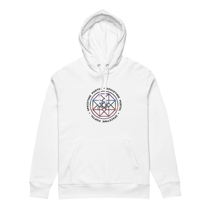 Tesseract Spacetime Portal Hoodie 100% Organic Cotton