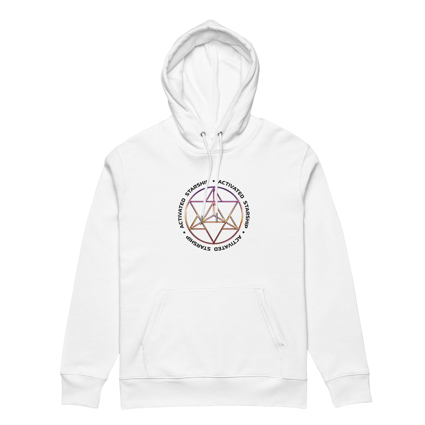 Activated Starship Merkaba Hoodie 100% Organic Cotton