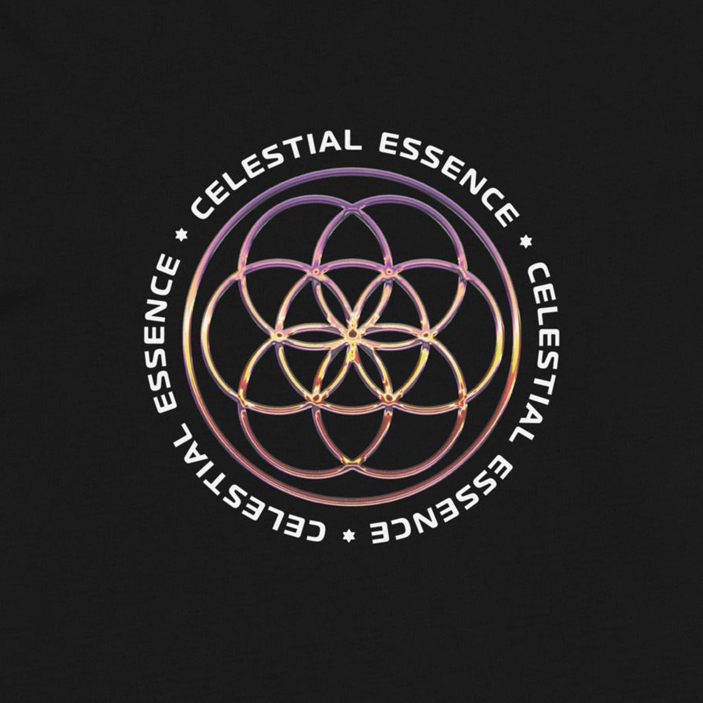 Seed Of Life Celestial Essence T-Shirt 100% Organic Cotton
