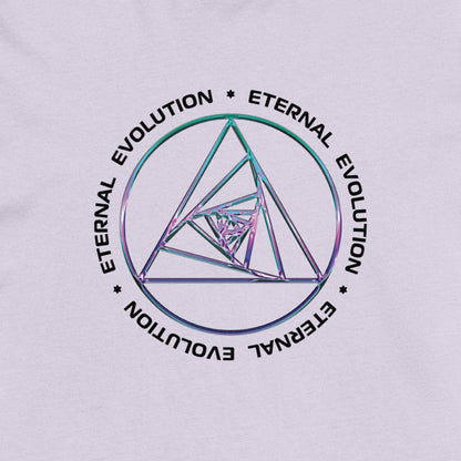Spiraling Equilateral Triangles T Shirt 100% Organic Cotton